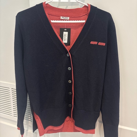 OAK + FORT Sweaters - Miu miu x Oak + Fort sample sale sweater